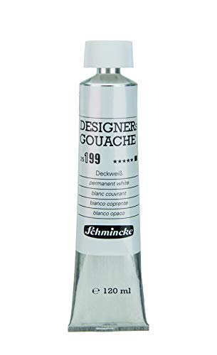 Schmincke 120ml HKS Designers-Gouache Deckweiss Gouache 25 199 012 von Schmincke