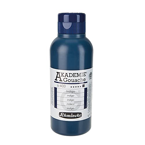 Schmincke – AKADEMIE® Gouache - feine Künstler-Gouache, Indigo - 250 ml von Schmincke