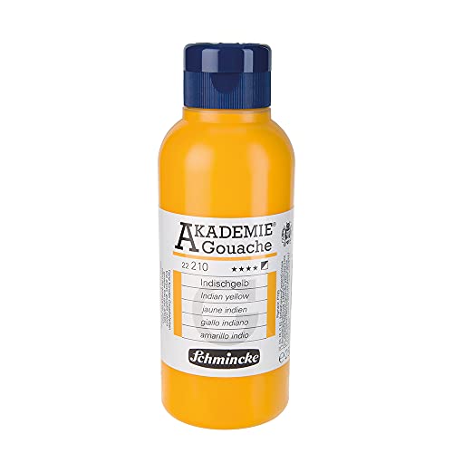 Schmincke – AKADEMIE® Gouache - feine Künstler-Gouache, Indischgelb - 250 ml von Schmincke