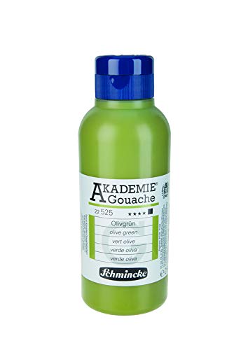 Schmincke – AKADEMIE® Gouache - feine Künstler-Gouache, Olivgrün - 250 ml von Schmincke