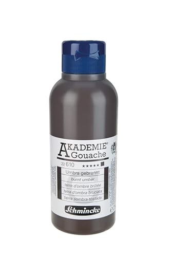 Schmincke – AKADEMIE® Gouache - feine Künstler-Gouache, Umbra gebrannt - 250 ml von Schmincke