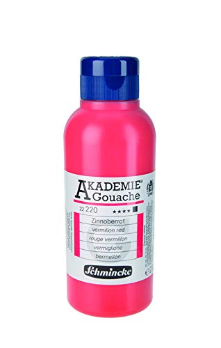 Schmincke – AKADEMIE® Gouache - feine Künstler-Gouache, Zinnoberrot - 250 ml von Schmincke