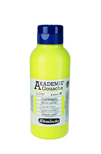 Schmincke – AKADEMIE® Gouache - feine Künstler-Gouache, Zirtonengelb - 250 ml von Schmincke