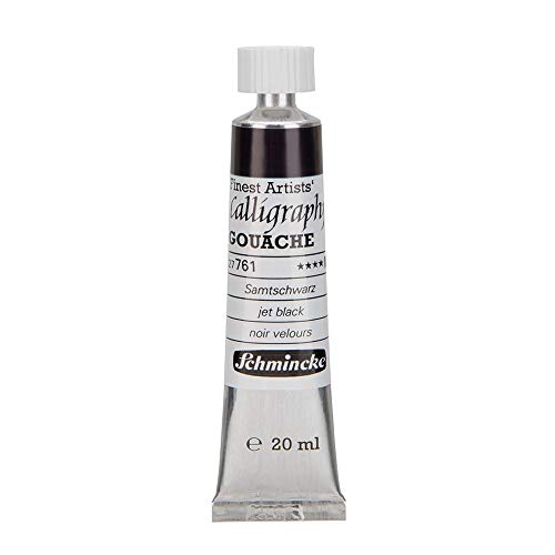 Schmincke – Calligraphy Gouache - feinste Kalligraphie-Gouache, Samtschwarz - 20 ml von Schmincke