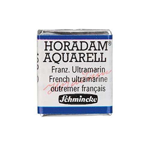 Schmincke – HORADAM® AQUARELL - feinste Künstler-Aquarellfarben, 493 Französisches Ultramarin, 14 493 044, 1/2 Näpfchen von Schmincke