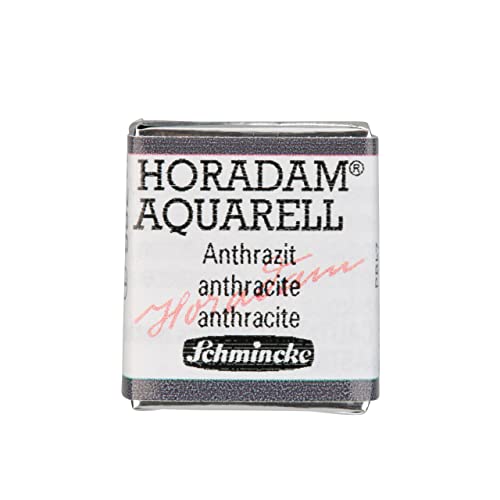 Schmincke – HORADAM® AQUARELL - feinste Künstler-Aquarellfarben, 786 Anthrazit, 14 786 044, 1/2 Näpfchen von Schmincke