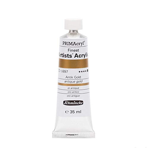 Schmincke – PRIMAcryl® - feinste Künstler-Acrylfarben, Antik Gold - 35 ml von Schmincke