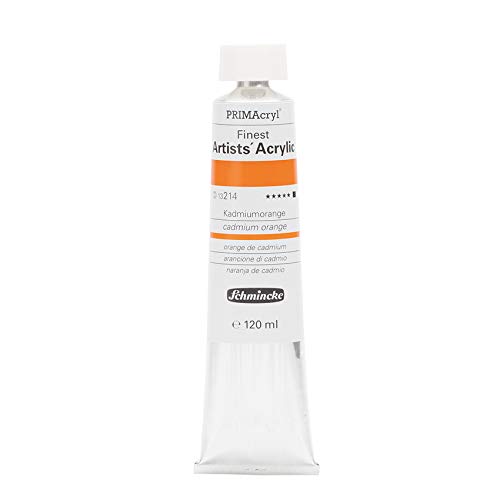 Schmincke – PRIMAcryl® - feinste Künstler-Acrylfarben, Kadmiumorange - 120 ml von Schmincke