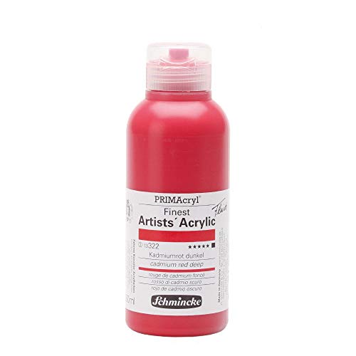 Schmincke – PRIMAcryl® - feinste Künstler-Acrylfarben, Kadmiumrot dunkel - 250 ml von Schmincke