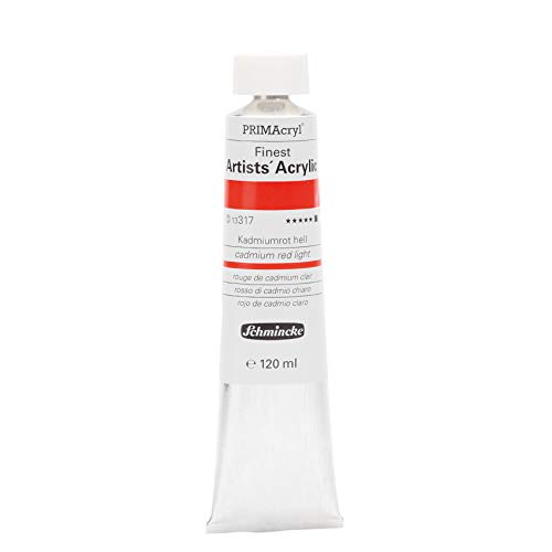 Schmincke – PRIMAcryl® - feinste Künstler-Acrylfarben, Kadmiumrot hell - 120 ml von Schmincke