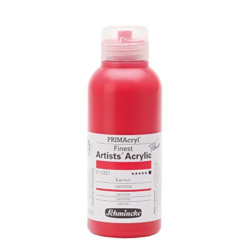 Schmincke – PRIMAcryl® - feinste Künstler-Acrylfarben, Karmin - 250 ml von Schmincke