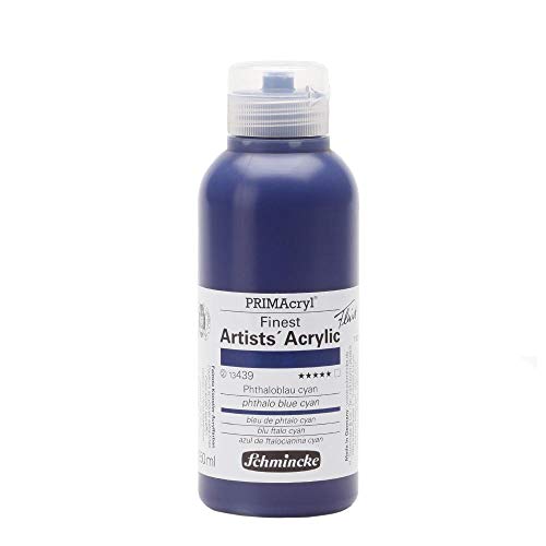 Schmincke – PRIMAcryl® - feinste Künstler-Acrylfarben, Phthaloblau cyan - 250 ml von Schmincke