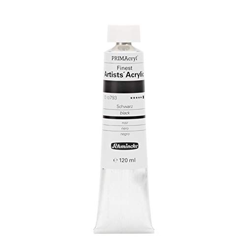 Schmincke – PRIMAcryl® - feinste Künstler-Acrylfarben, Schwarz - 120 ml von Schmincke