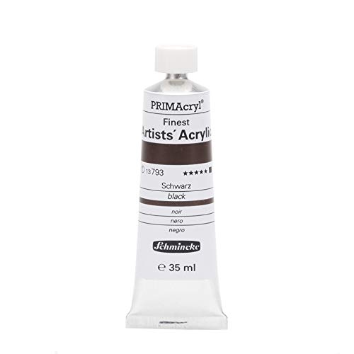 Schmincke – PRIMAcryl® - feinste Künstler-Acrylfarben, Schwarz - 35 ml von Schmincke