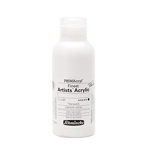 Schmincke – PRIMAcryl® - feinste Künstler-Acrylfarben, Titanweiß - 250 ml von Schmincke