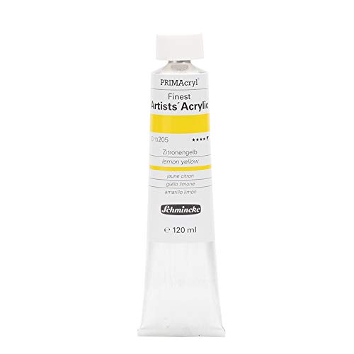 Schmincke – PRIMAcryl® - feinste Künstler-Acrylfarben, Zitronengelb - 120 ml von Schmincke