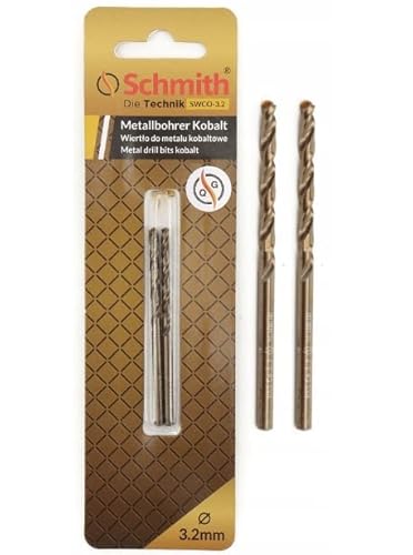 SCHMITH Kobaltbohrer Spiralbohrer Bohrer Edelstahlbohrer Metallbohrer Cobalt 1mm-4mm Set (3,1mm) von Schmith