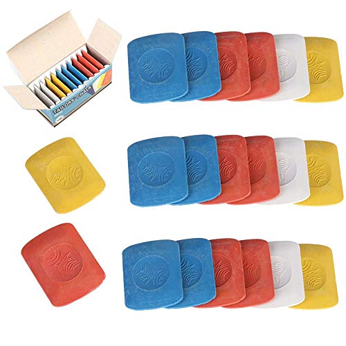 Schneespitze 20Pcs Professionelle Schneider Kreide,Schneiderkreide,Schneider Stoff Kreide Nähstoff Kreide Farbe mischen Schneider Kreide Muster Marking Kreide Nähen von Schneespitze