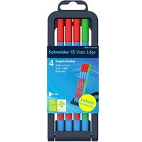 Schneider Kugelschreiber Slider Edge XB Lehrerkorrekturset blau Schreibfarbe farbsortiert, 4 St. von Schneider