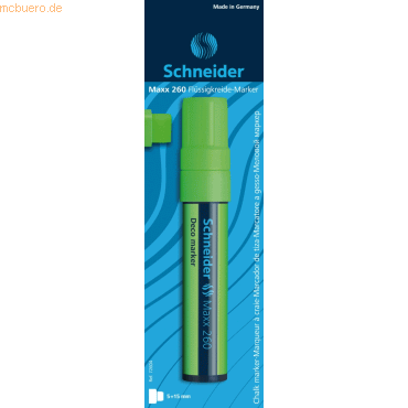 5 x Schneider Windowmarker Deco-Marker Maxx 260 5+15 mm hellgrün Blist von Schneider