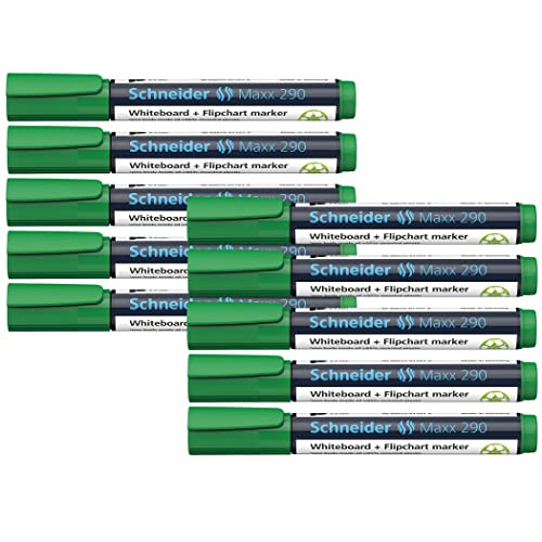 Marker grün 290 1-3mm Rundspitze für Whiteboard und Flip-Chart von Schneider