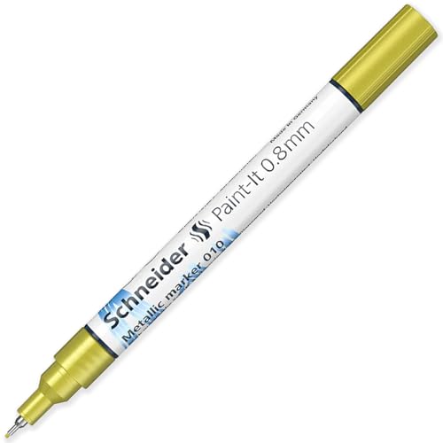 Metallic Marker Schneider Paint-It 010 0,8 mm Gelbmetallic von Schneider