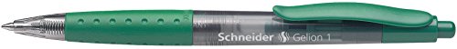 SCHNEIDER 101004 Gelschreiber Gelion 1, auswechselbare Mine mit Edelstahlspitze, 0,4 mm, grün von Schneider