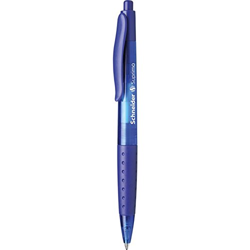 SCHNEIDER Kugelschreiber Suprimo blau, mittlere Spitze, Blau, 5 Stück von Schneider