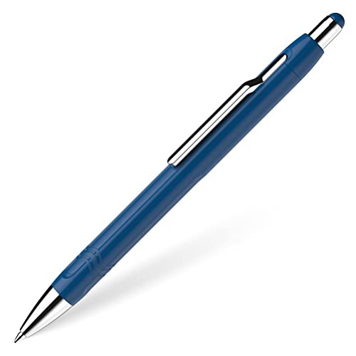 Schneider 138613 Epsilon Druckkugelschreiber (Strichstärke XB, Schreibfarbe: blau, dokumentenechte Mine) dunkelblau von Schneider