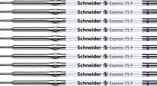 Schneider Express 75 F Kugelschreiber Mine (dokumentenecht) 10er Packung blau von Schneider