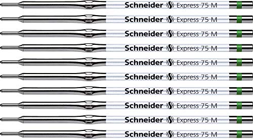 Schneider Express 75 M Kugelschreiber Mine (dokumentenecht) 10er Packung grün von Schneider