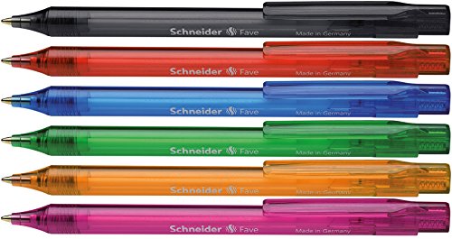 Schneider Fave Kugelschreiber (Druckmechanik, M) 50er Packung sortiert von Schneider