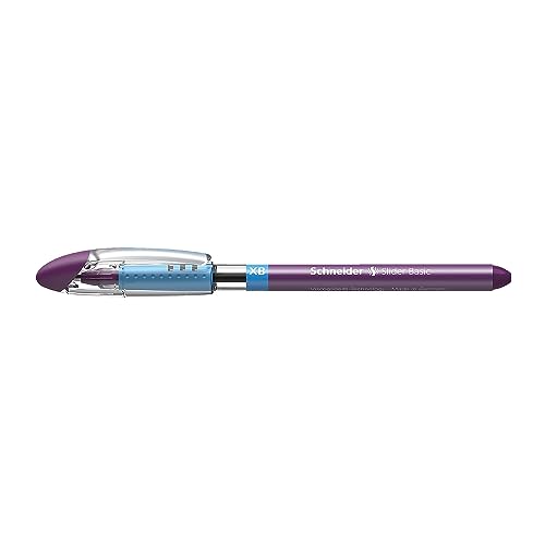 Schneider Kugelschreiber 151208 0.7mm Schreibfarbe: Violett, 5 Stück von Schneider