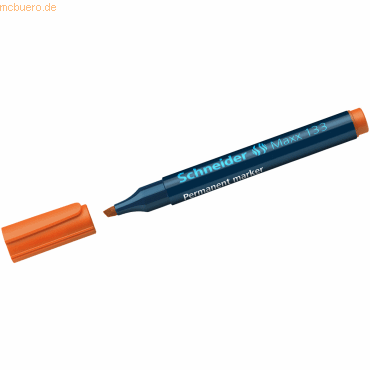 5 x Schneider Permanentmarker 133 orange von Schneider