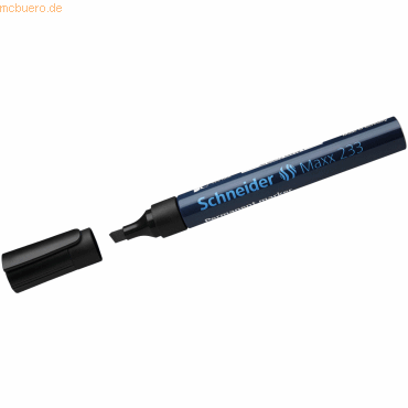 Schneider Permanentmarker 233 mit Keilspitze 1-5mm schwarz von Schneider