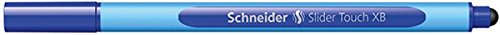 Schneider Schreibgeräte Kugelschreiber Slider Touch, Kappenmodell, XB, blau, Schaftfarbe: Cyan-Blau von Schneider