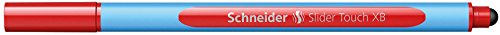 Schneider Schreibgeräte Kugelschreiber Slider Touch, Kappenmodell, XB, rot, Schaftfarbe: cyan-rot von Schneider Schreibgeräte