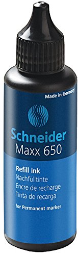 Schneider Schreibgeräte Nachfüllflasche Maxx 650, für Permanent-Marker 230, 233, 280, 50 ml, blau von Schneider