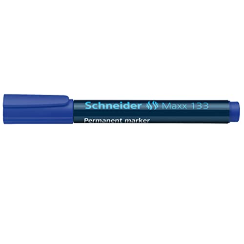 Schneider Schreibgeräte Permanentmarker Maxx 133, nachfüllbar, 1+4 mm, blau von Schneider