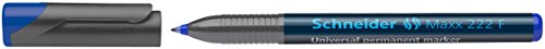 Schneider Schreibgeräte Universalmarker permanent Maxx 222 F, 0,7 mm, blau von Schneider