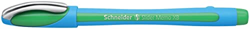 Kugelschreiber SLIDER Memo XB, grün, Schaft cyan/grün von Schneider
