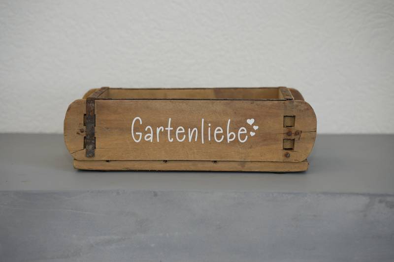 Geschenkkiste "Gartenliebe" | Diy Zum Selbst Auffüllen Holzbox in Ziegelform Gartenliebhaber von SchneiderGeschenke