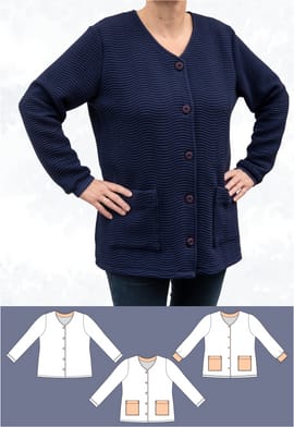 Nora Basic Cardigan von Schneidermeer