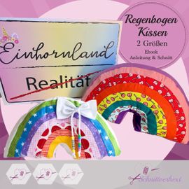 Regenbogenkissen von Schnittverhext