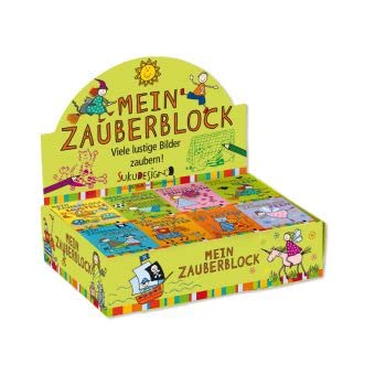 8 x Zauberblock, A8 mit je 24 Blatt, Motive für Groß und Klein Mitgebsel Einschulung Schultüte Adventskalender Gastgeschenk von Schnooridoo