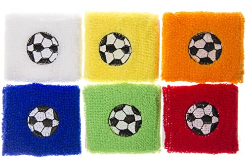 Schnooridoo 12 x Schweißband Fußball 7x7 cm Armband Party Mitgebsel Kindergeburtstag Give Away von Schnooridoo