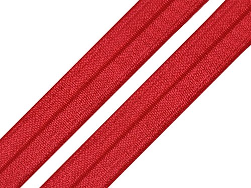 Schnoschi 2 Meter elastisches Einfassband 16 mm Bordeaux von Schnoschi