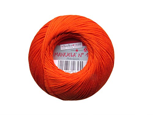 Schoeller Manuela 10 Baumwolle Garn, Orange, 4 mm von Schoeller