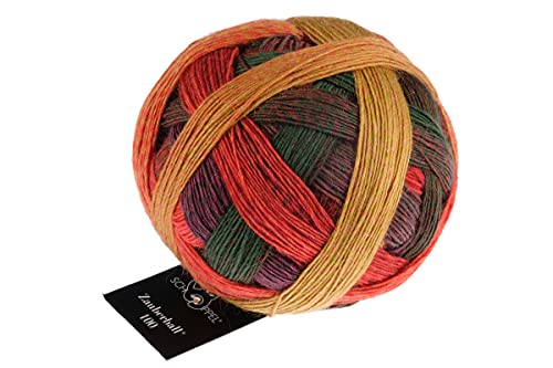 Schoppel Zauberball 100 Pro 2479 Belladonna, 100% Wolle mit Farbverlauf zum Stricken oder Häkeln, 100g, 400m von theofeel