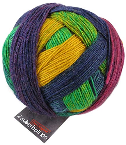 Schoppel Zauberball 100 Fb. 1505 Kunterbunt, Merinowolle mit Farbverlauf zum Stricken und Häkeln von Schoppel Zauberball 100